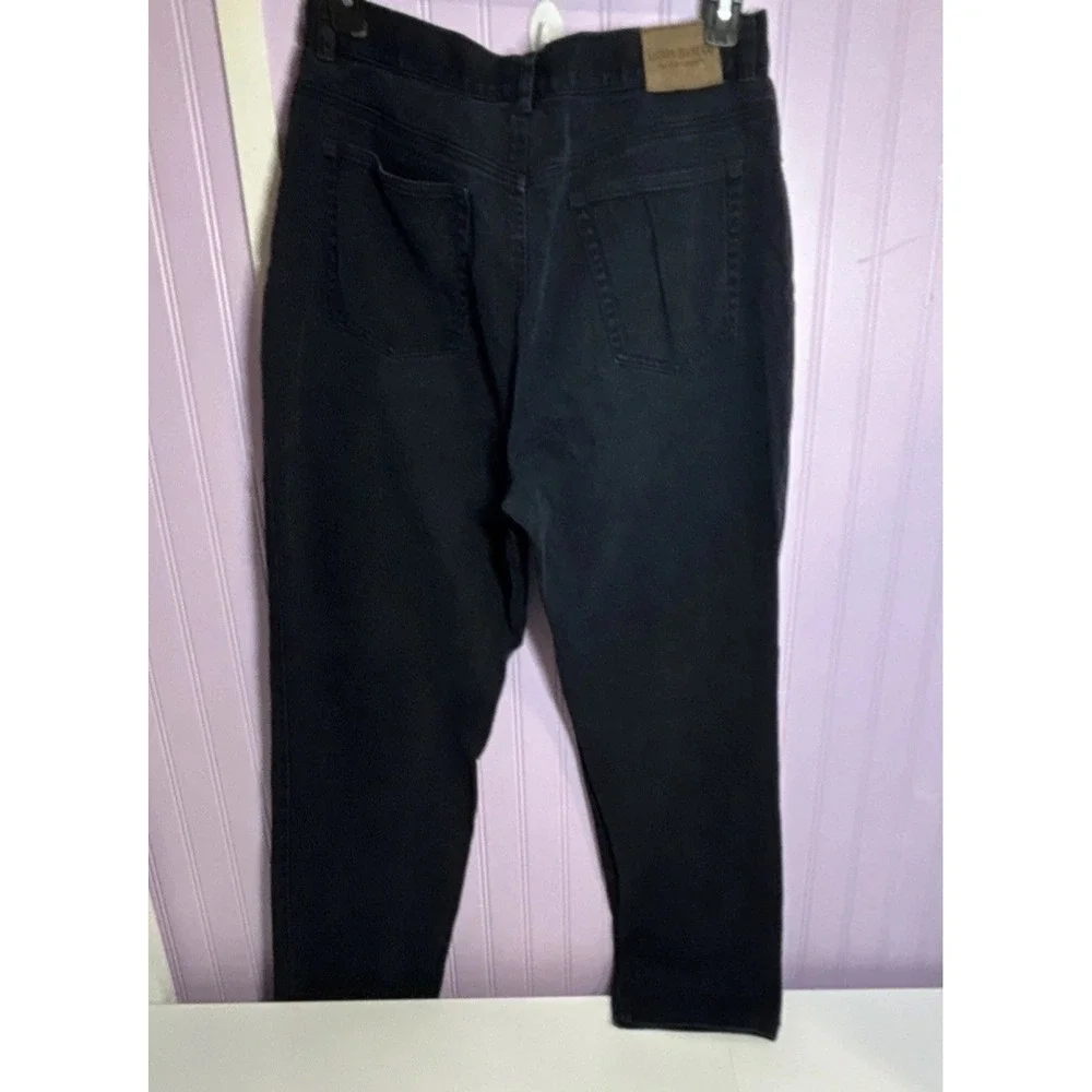 Lauren Jeans Co. Ralph Lauren Black Denim Jeans Cotton Lycra Zip Button 5-Pocket - Picture 5 of 5